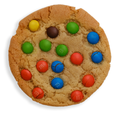 M&M cookie