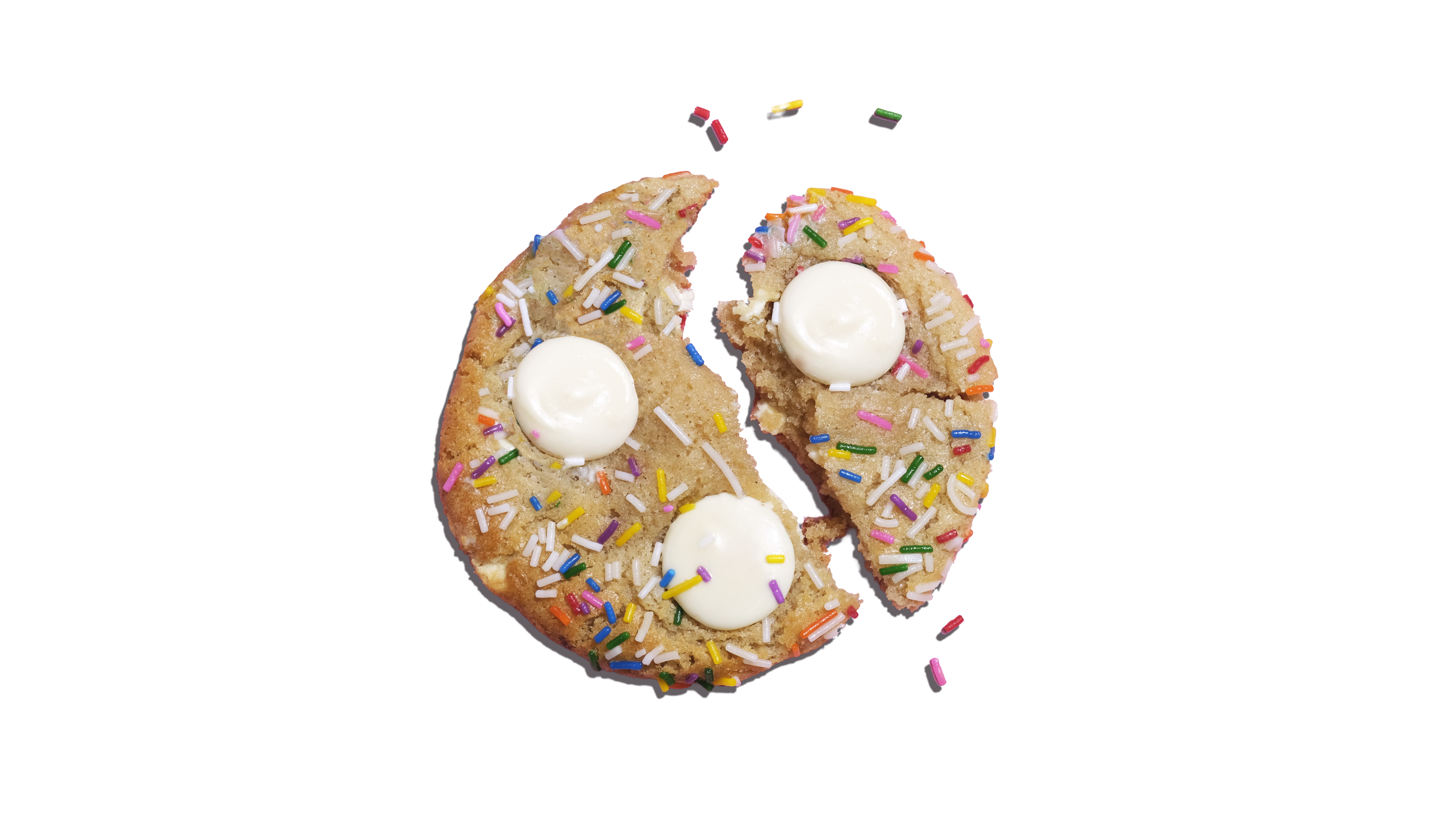 White Chocolate Sprinkle cookie